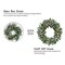 20inch Artificial Eucalyptus Wreath Green Leaves Wreath White Berry Big Berries Wreath for Front Door All Seasons Wreath Year Round Decor Home Decor